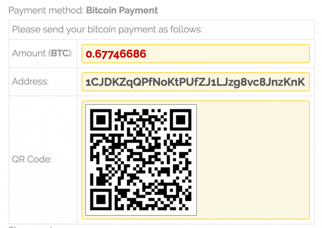 bitcoin address format
