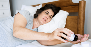 woman facing sleep disorder